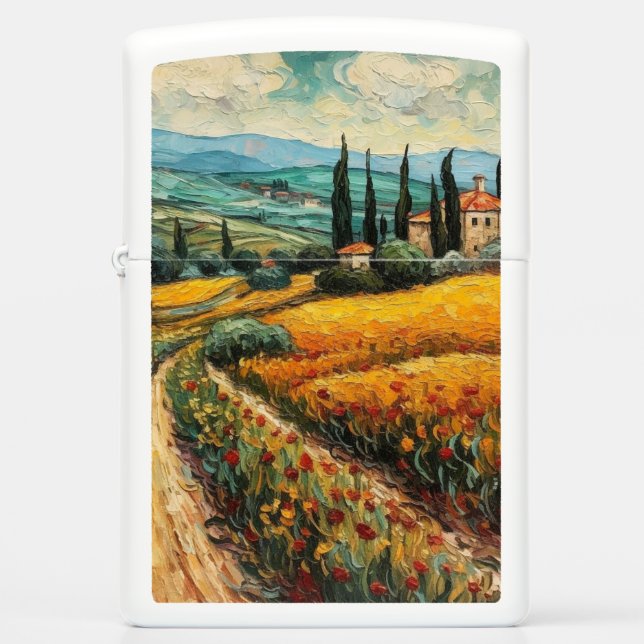 Golden Tuscany Dreams Zippo Lighter (Front)