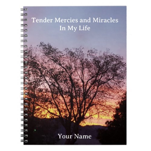 Golden Twilight Tender Mercies and Miracles  Notebook