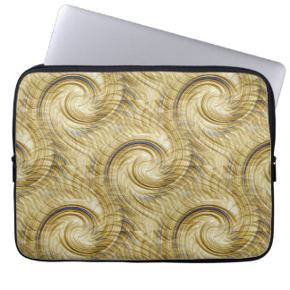 Golden twirls..... laptop sleeve