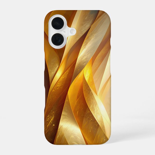 Golden Twist Abstract iPhone Case (Back)