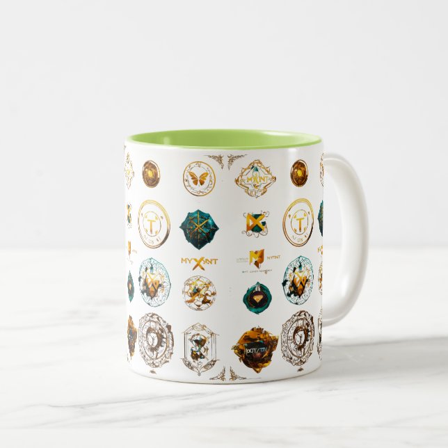 golden  Two-Tone coffee mug (Front Right)