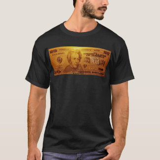 Golden U.S. Twenty Dollar Bill T-Shirt