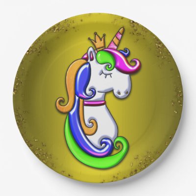 Golden Unicorn and Glitter Rainbow Party