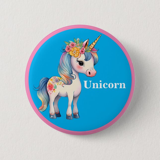 Golden Unicorn  Button (Front)