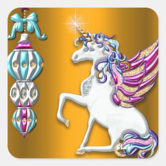 Golden Unicorn Magical Christmas
