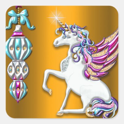 Golden Unicorn Magical Christmas