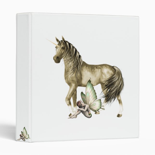 Golden Unicorn & Shy Fairy Binder (Front/Spine)