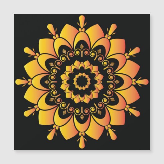Golden Unique Mandala Design-95747 (Front)