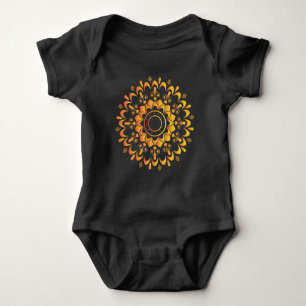 Golden Unique Mandala Design-95747 Baby Bodysuit