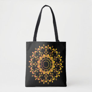 Golden Unique Mandala Design-95747 Tote Bag
