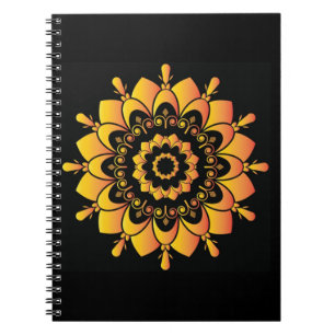 Golden Unique Mandala Design Notebook