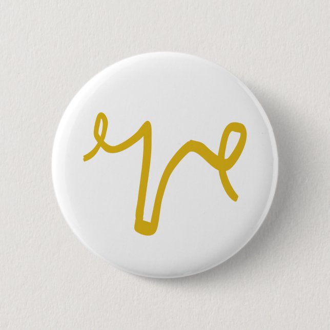Golden Uterus Button (Front)