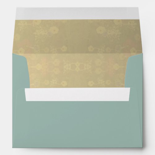 Golden Veiled Wildflower Envelope