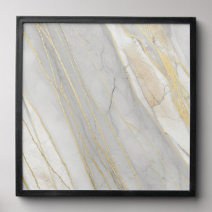 Golden Veined Carrara Marble Texture Peel And Stick Photo Tile