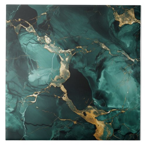 Golden Veined Deep Sea Tile