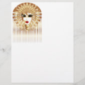 Golden Venice Carnival Party Mask (Front)