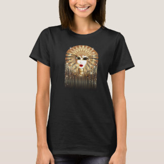 Golden Venice Carnival Party Mask T-Shirt