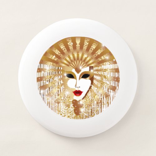 Golden Venice Carnival Party Mask Wham_O Frisbee
