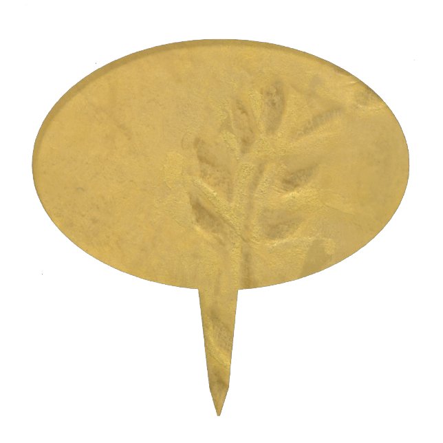 Golden Vine Cake Topper (Front)