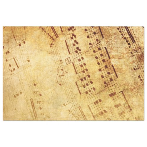 Golden Vintage Antique Sheet Music Score Sheet
