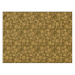 Golden vintage floral pattern tablecloth