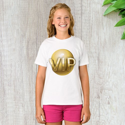 Golden VIP Girls T_Shirt