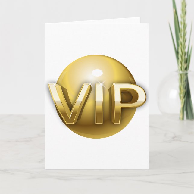 Golden VIP Greeting Cards (Creator Uploaded)