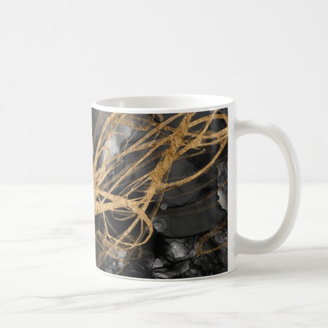 Golden Vortex I Coffee Mug (Right)