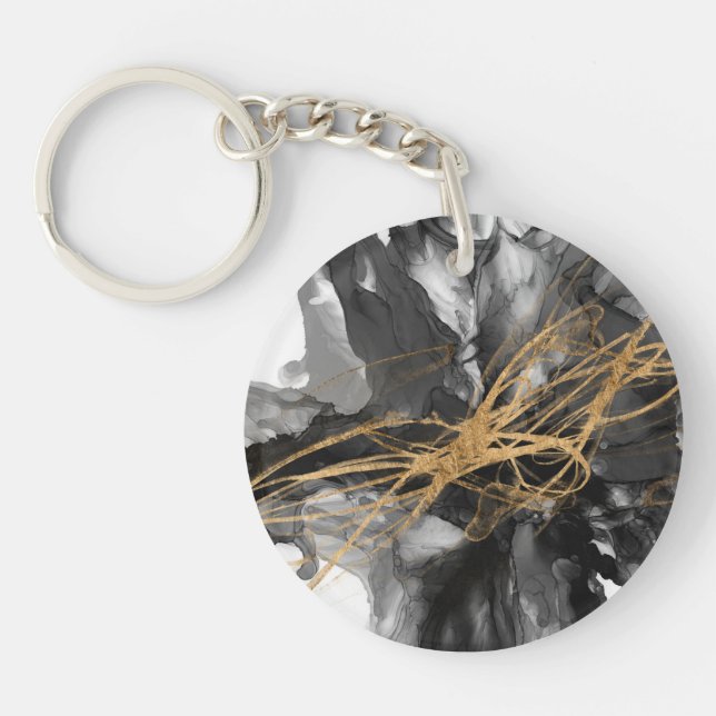 Golden Vortex I Keychain (Front)
