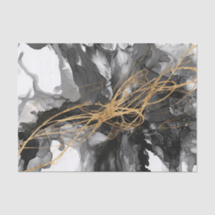 Golden Vortex I Tissue Paper