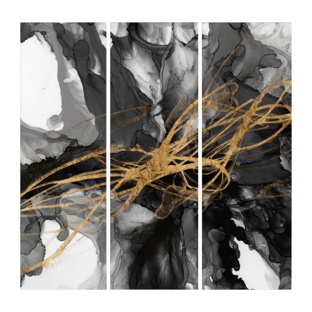 Golden Vortex I Triptych (Front)