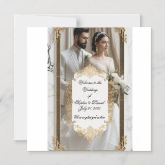 Golden Vows Invitations