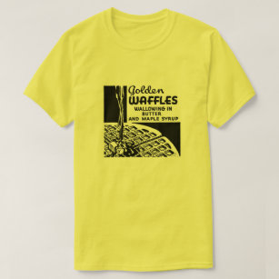 Golden Waffles Restaurant with Name T-Shirt