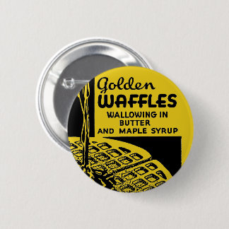 Golden Waffles Wallowing in Butter Button