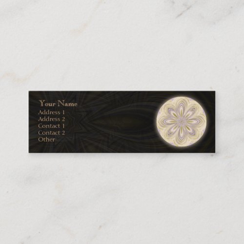 Golden Waning Mandala - Profile Business Card