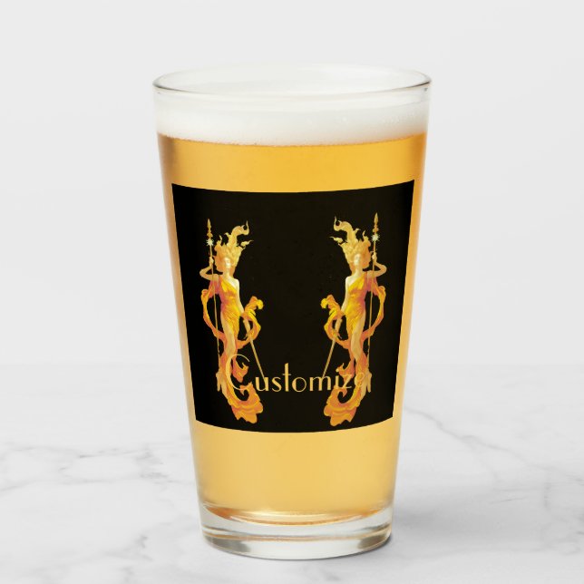 Golden Warrior Goddess Thunder_Cove Glass (Front Filled)