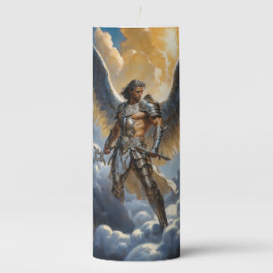 Golden Warrior of Heaven Archangel Michael Pillar Candle