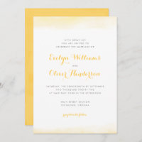 Golden Watercolor Dip Wedding