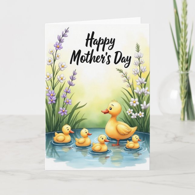 Golden Waterfowl Mothers Day Card (Front)