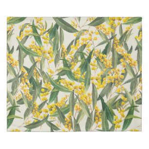 Golden Wattle (Acacia pycnantha) is Australia's na Duvet Cover