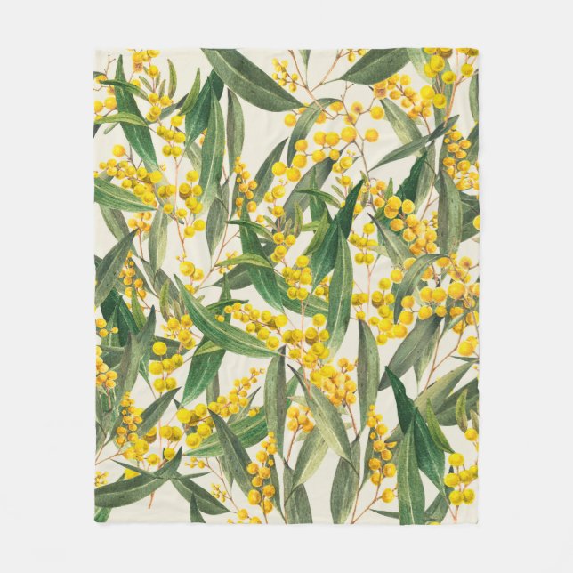 Golden Wattle (Acacia pycnantha) is Australia's na Fleece Blanket (Front)