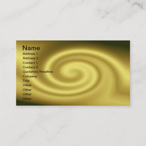 Golden Wave Business Card