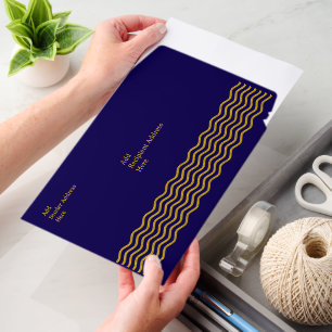 Golden Waves Border 1 - shipping Envelope Mailers