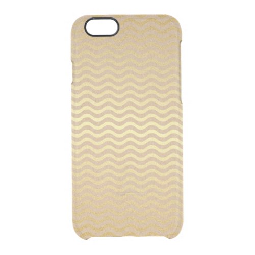 Golden Waves Custom iPhone 67 Clearly Deflector Clear iPhone 66S Case