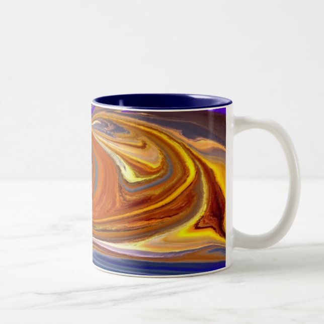 Golden Waves mug (Right)