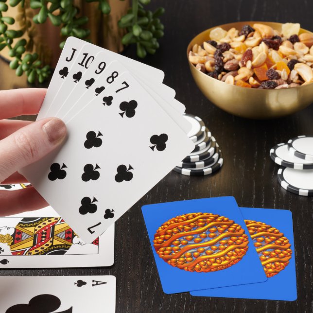 Golden Waves Poker Cards (In Situ)