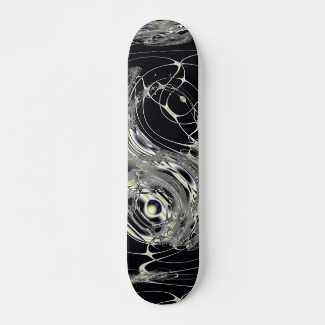 Golden Web Skateboard Deck (Front)