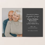 Golden Wedding 50th Anniversary Foil Card (Inside)
