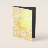 Golden Wedding 50th Anniversary Foil Card (Front)