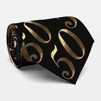 Golden Wedding 50th Birthday Anniversary Neck Tie by YourSparklingShop at Zazzle
